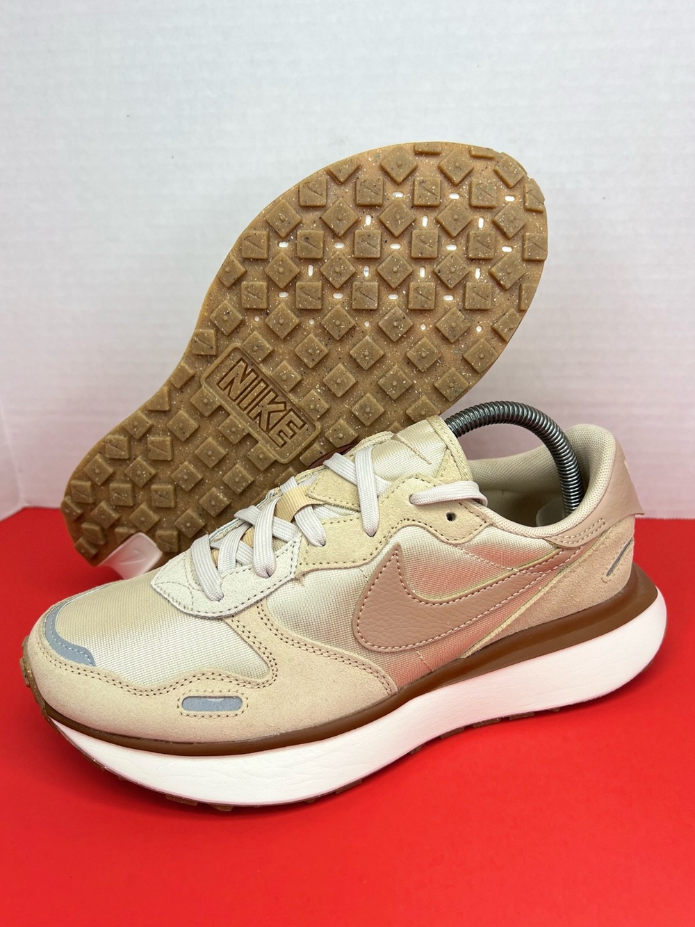 Nike Phoenix Waffle 'Sandrift/Sesame/Silver Womens 8.5M New without Box.